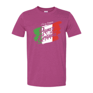 Honey Grappa Unisex Tee, Antique Heliconia, front