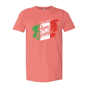 Honey Grappa Unisex Tee, Coral Silk, front