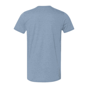 Honey Grappa Unisex Tee, Heather Indigo, back