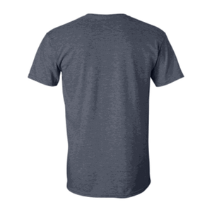 Honey Grappa Unisex Tee, Heather Navy, back