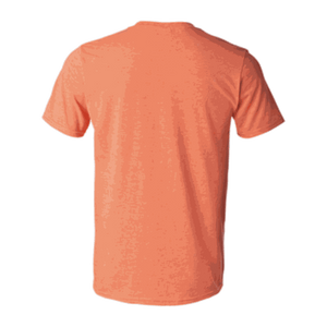 Honey Grappa Unisex Tee, Heather Orange, back