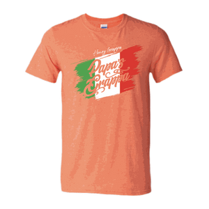 Honey Grappa Unisex Tee, Heather Orange, front