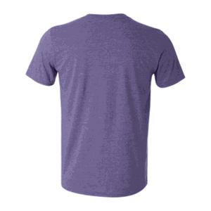 Honey Grappa Unisex Tee, Heather Purple, back
