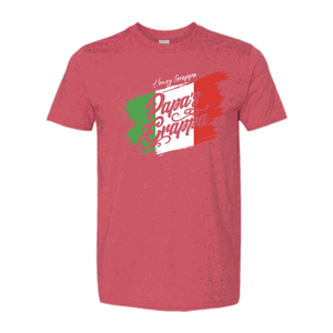 Honey Grappa Unisex Tee, Heather Red, front