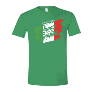 Honey Grappa Unisex Tee, Irish Green, front