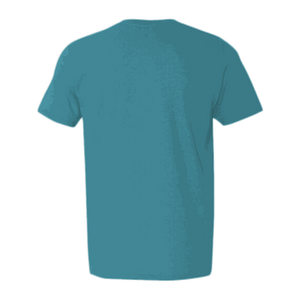 Honey Grappa Unisex Tee, Tropical Blue, back