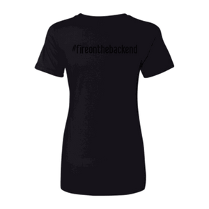 Ideal Ladies Tee, Black, back