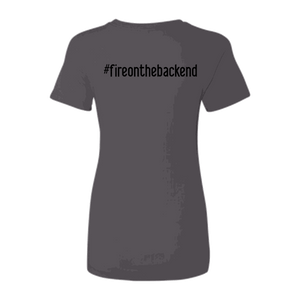 Ideal Ladies Tee, Dark Gray, back
