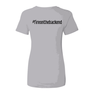 Ideal Ladies Tee, Heather Gray, back