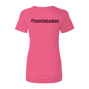 Ideal Ladies Tee, Raspberry, back