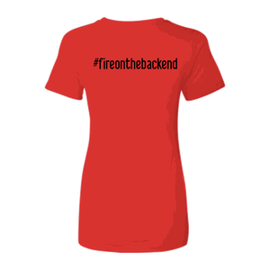 Ideal Ladies Tee, Red, back