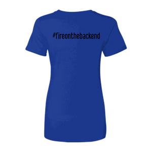 Ideal Ladies Tee, Royal, back