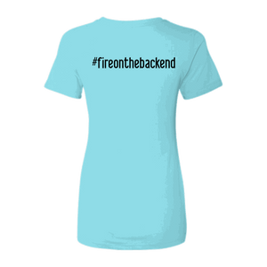 Ideal Ladies Tee, Tahiti Blue, back