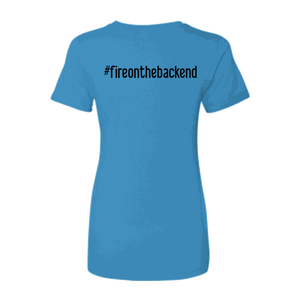 Ideal Ladies Tee, Turquoise, back