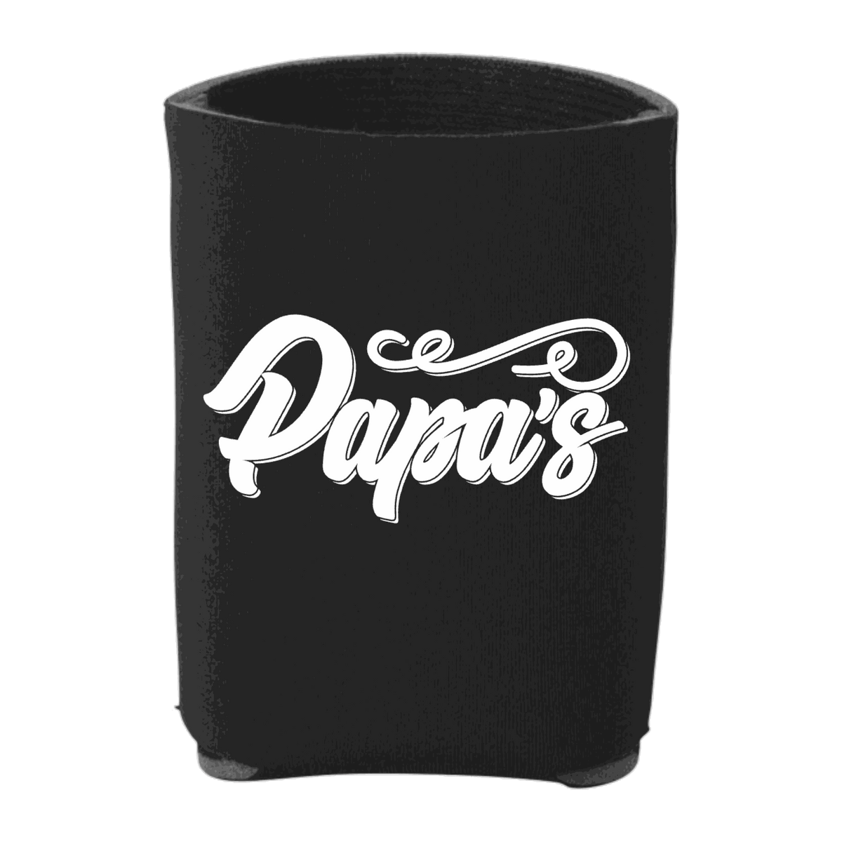 Papa's Can Cooler, Black, front view