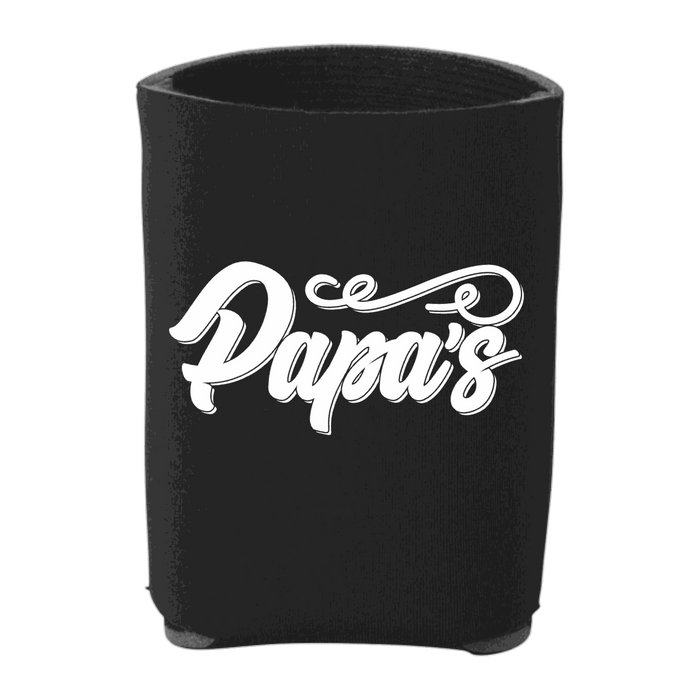 Papa's Can Cooler, Black, front view