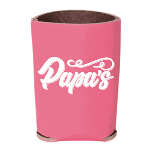 Papa's Can Cooler, Hot Pink, front view