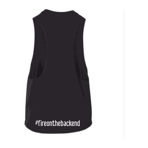 Papa's Grappa Crop Tank, Solid Black Blend, back