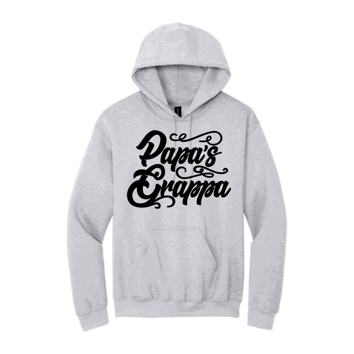 Papa's Grappa Hoodie, Ash, front