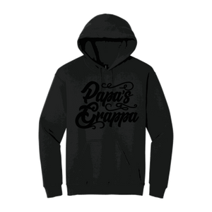 Papa's Grappa Hoodie, Black, front