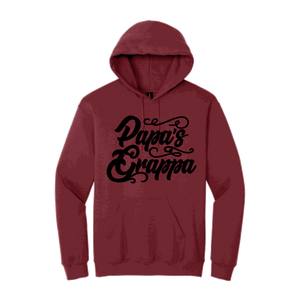 Papa's Grappa Hoodie, Cardinal Red, front