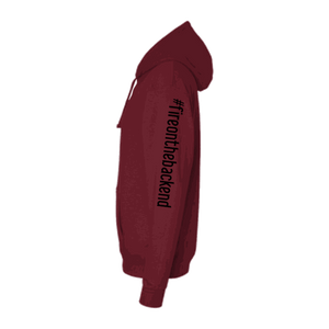 Papa's Grappa Hoodie, Cardinal Red, sleeve