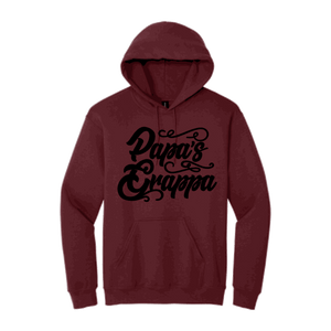 Papa's Grappa Hoodie, Garnet, front