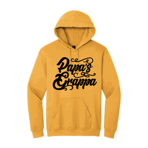 Papa's Grappa Hoodie, Gold, front