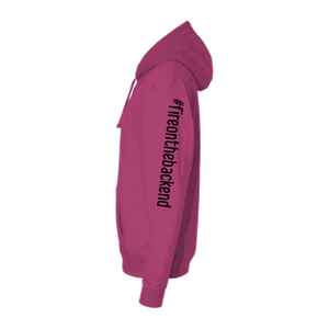 Papa's Grappa Hoodie, Heliconia, sleeve