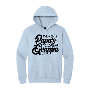 Papa's Grappa Hoodie, Light Blue, front