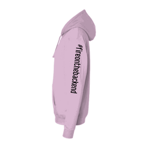 Papa's Grappa Hoodie, Light Pink, sleeve