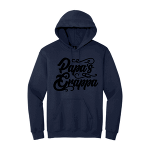Papa's Grappa Hoodie, Navy, front