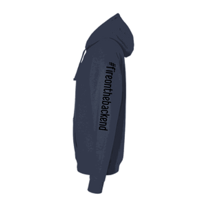 Papa's Grappa Hoodie, Navy, sleeve