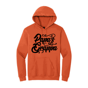 Papa's Grappa Hoodie, Orange, front