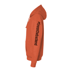 Papa's Grappa Hoodie, Orange, sleeve
