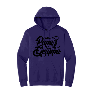 Papa's Grappa Hoodie, Purple, front