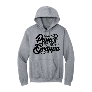 Papa's Grappa Hoodie, Sport Grey, front