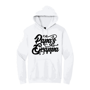 Papa's Grappa Hoodie, White, front