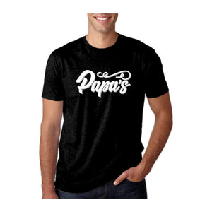 Papa's Tee, Black, front