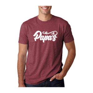 Papa's Tee, Cardinal, front