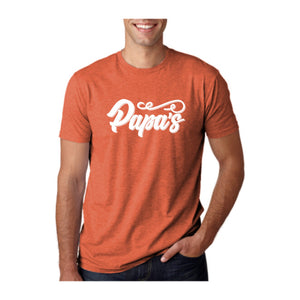 Papa's Tee, Classic Orange, front