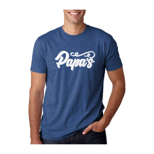 Papa's Tee, Cool Blue, front