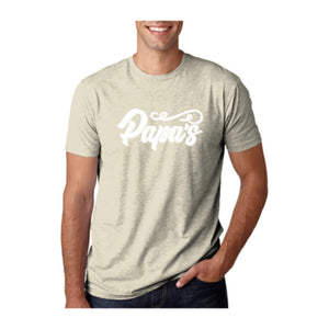 Papa's Tee, Cream, front