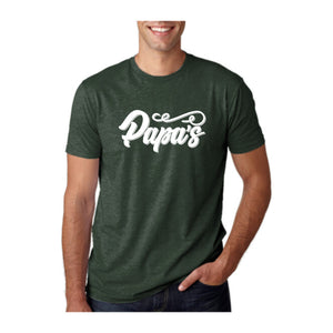 Papa's Tee, Forest Green, front