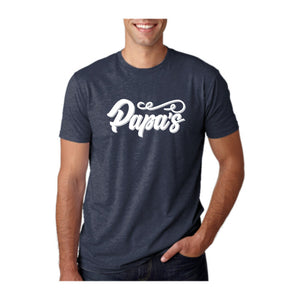 Papa's Tee, Midnight Navy, front