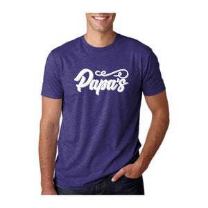 Papa's Tee, Purple Rush, front