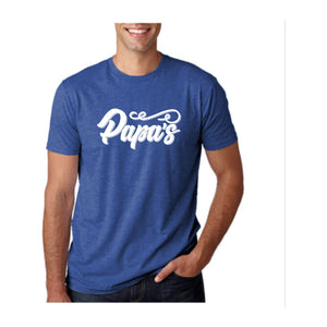Papa's Tee, Royal, front