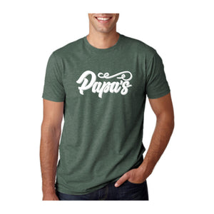 Papa's Tee, Royal Pine, front