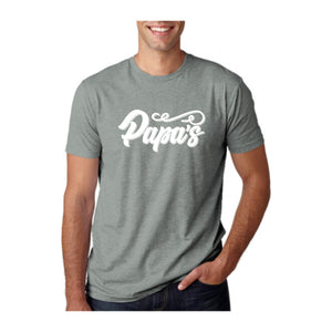 Papa's Tee, Warm Gray, front