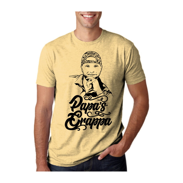 Papa's Portrait Tee, Banana Cream, front